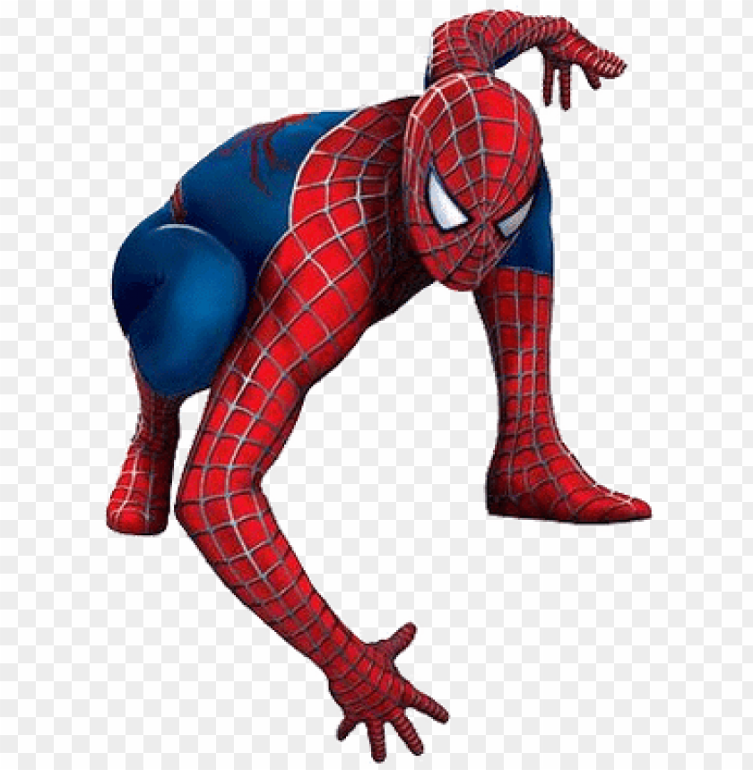 Spiderman Kneeling Spiderman Png Image With Transparent Background Toppng