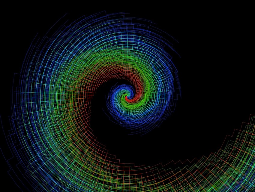 spiral, colorful, funnel, twisted