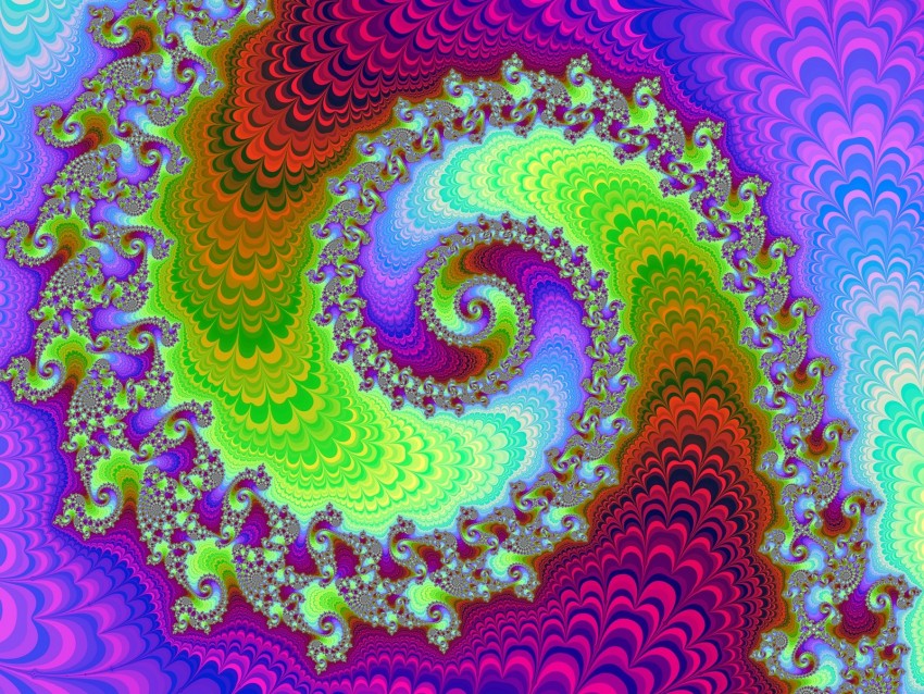 spiral, rotation, optical illusion, multicolored