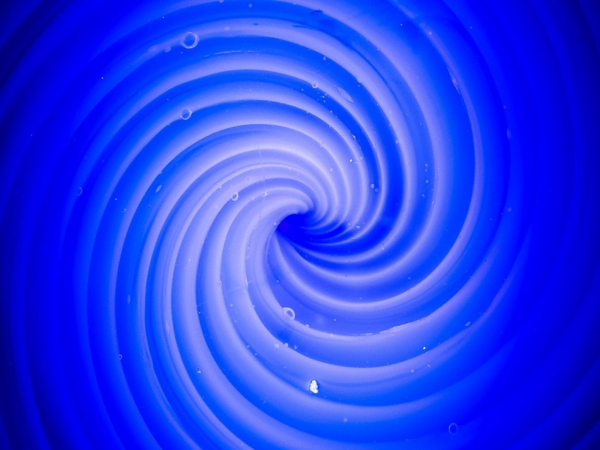 spiral, rotation, twisted, blue