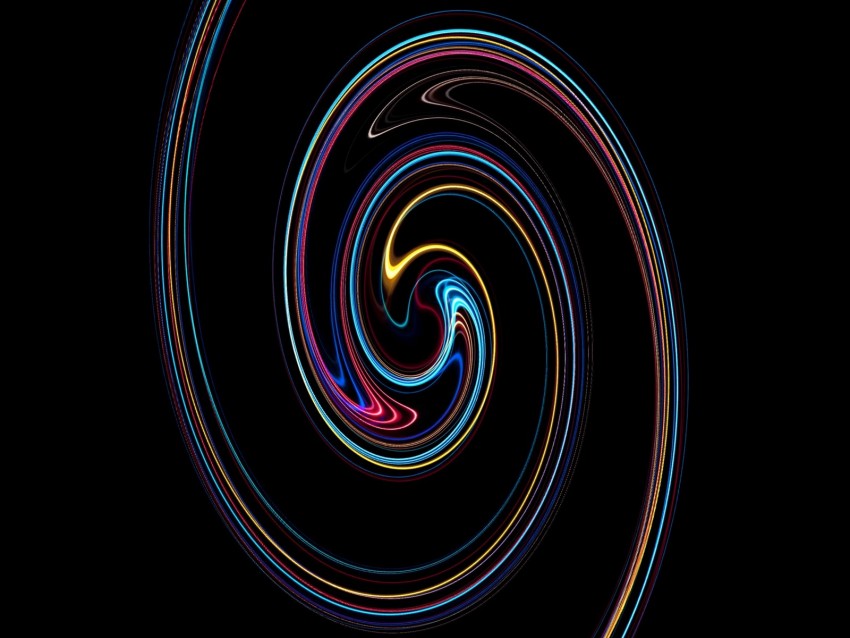 spiral, twisted, multicolored, lines