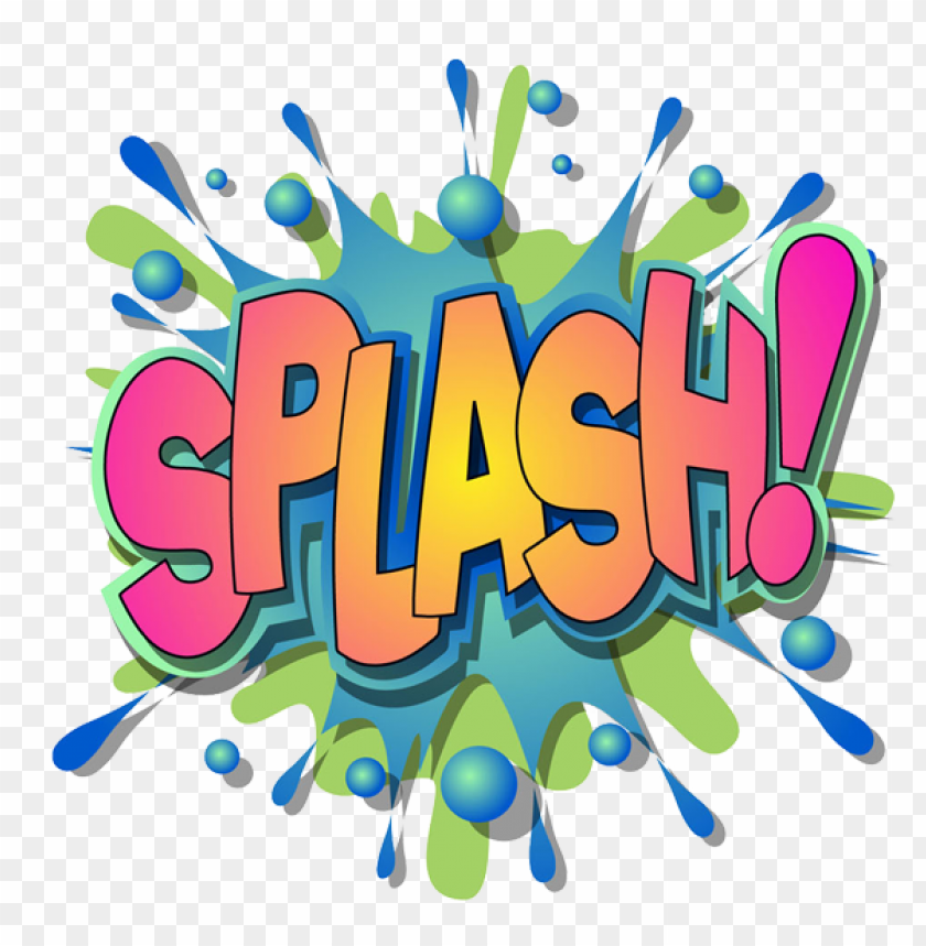 Splash Expression Comic Drawing Cartoon Word PNG Image With Transparent Background