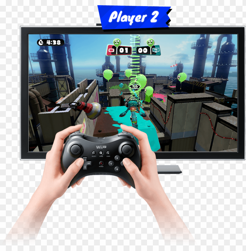 Splatoon Wii U Online Multiplayer Game Splatoon Wii U Player 2 Controller PNG Image With Transparent Background