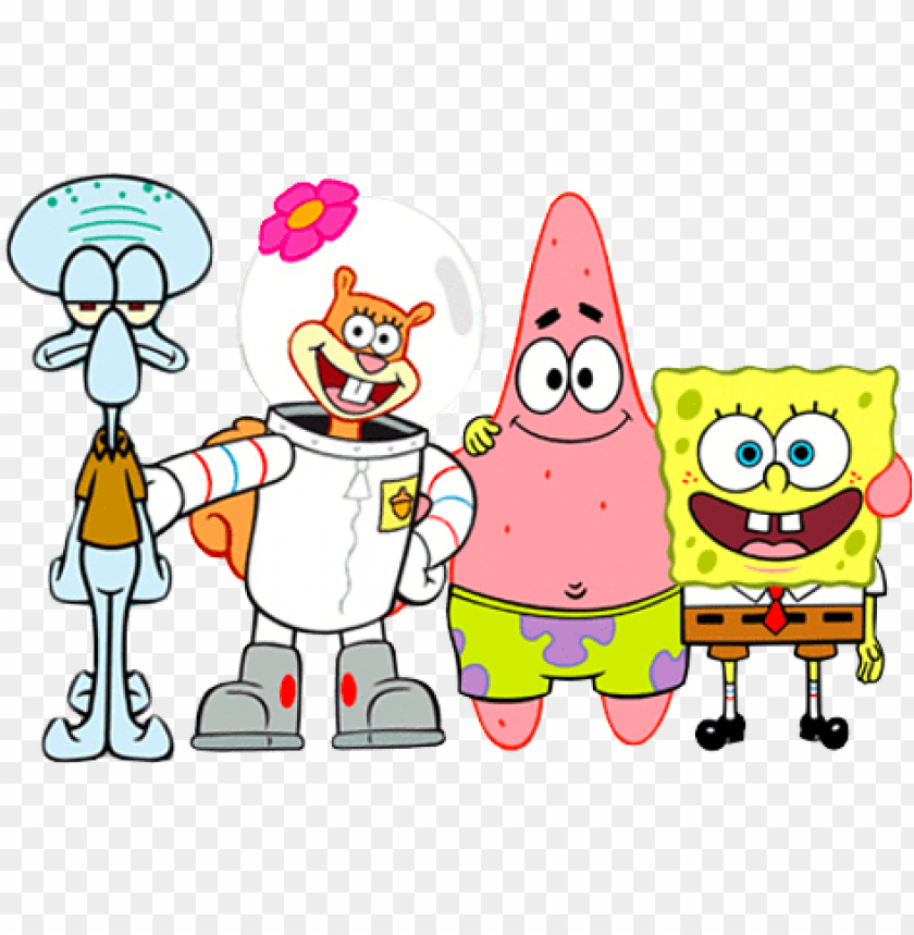 spongebob squarepants download png image - dibujo de bob esponja y patricio...