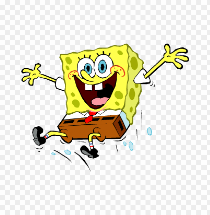  spongebob squarepants jump vector logo free - 463802