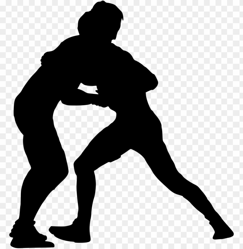 Transparent sport wrestling silhouette PNG Image - ID 3237