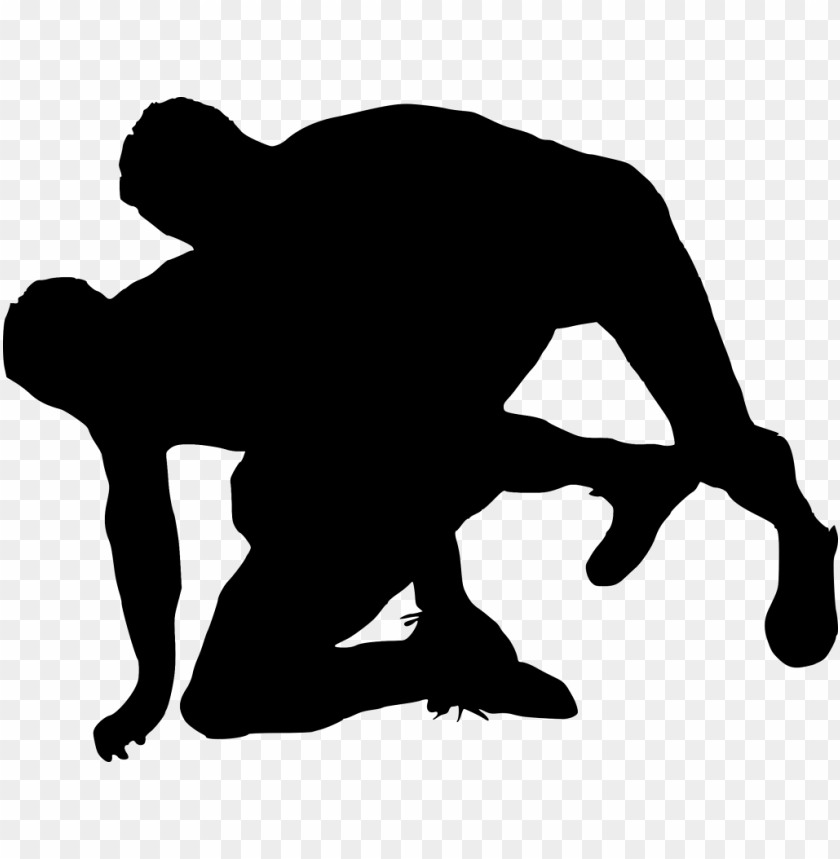 Transparent sport wrestling silhouette PNG Image - ID 3239