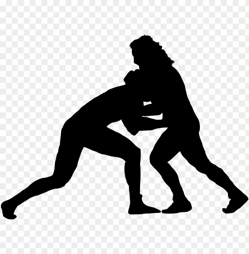 Transparent sport wrestling silhouette PNG Image - ID 3241