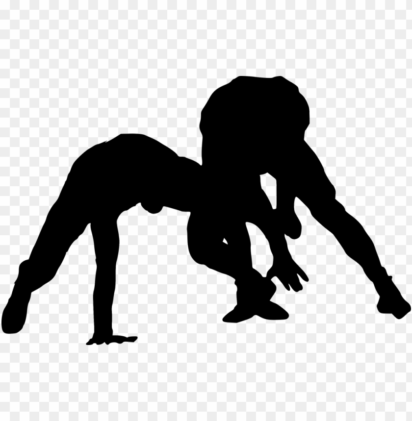 Transparent sport wrestling silhouette PNG Image - ID 3243