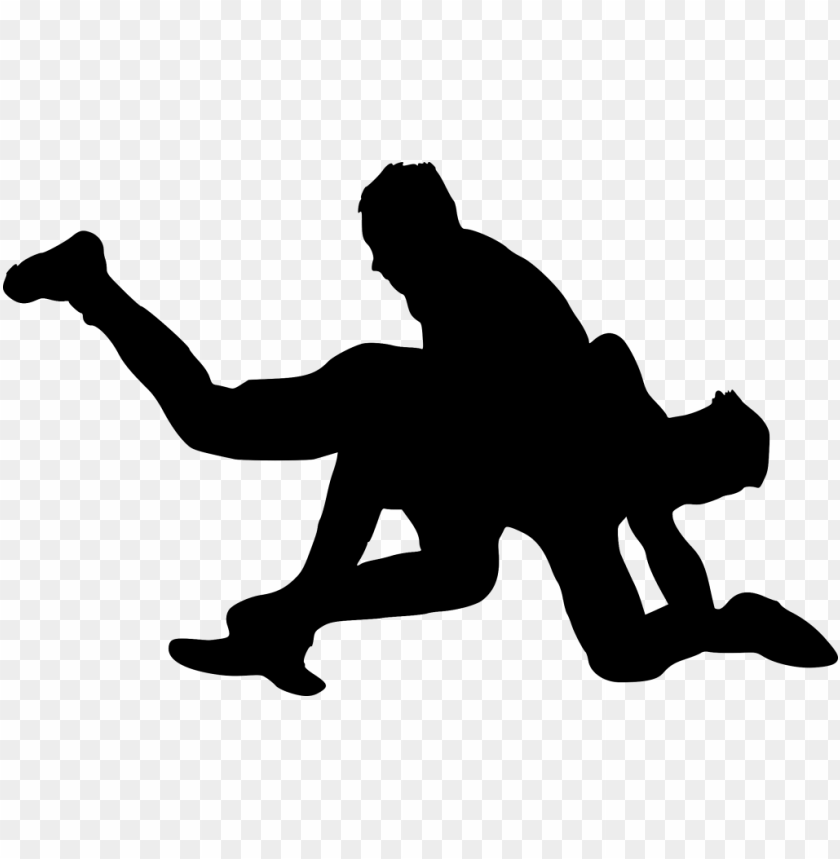 Transparent sport wrestling silhouette PNG Image - ID 3246