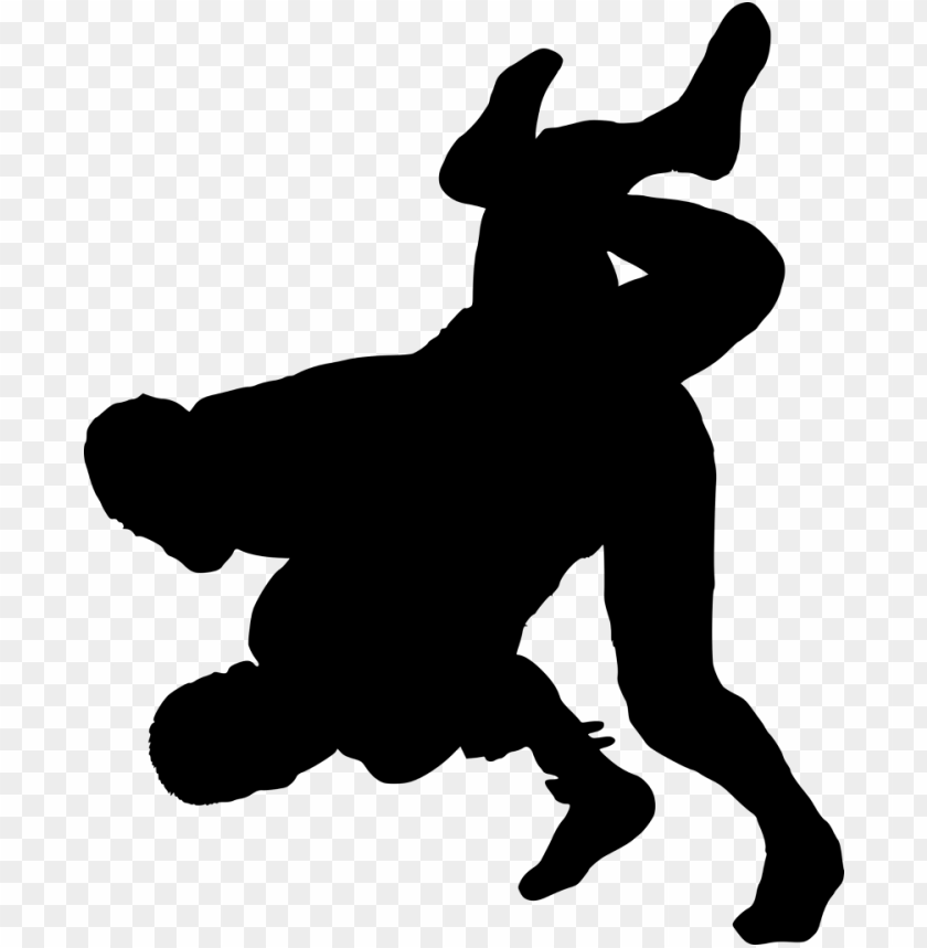 Transparent sport wrestling silhouette PNG Image - ID 3248