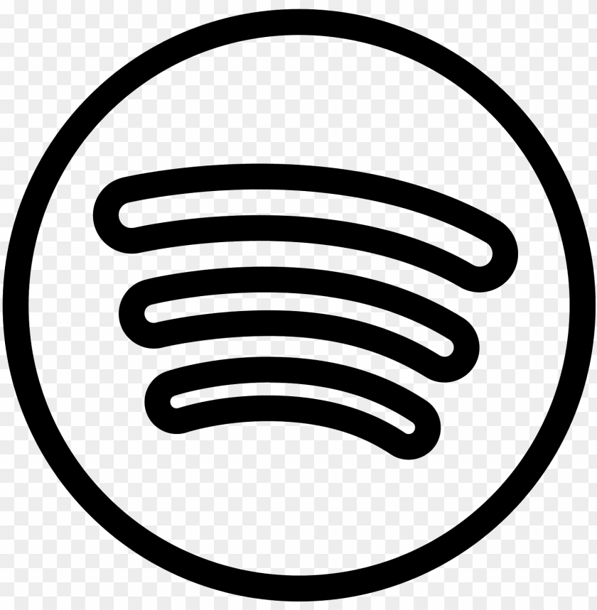 Spotify Icon - Spotify Logo Black And White PNG Transparent With Clear  Background ID 202267