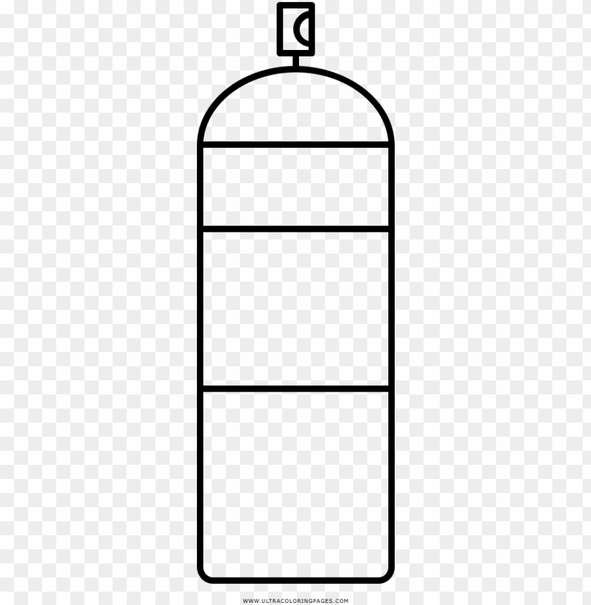 Spray Paint Coloring Page Water Bottle Png Image With Transpa Background Toppng - Paint Can Coloring Pages