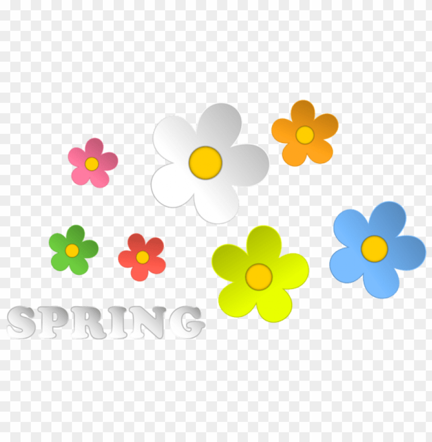 PNG image of spring and flowers decor with a clear background - Image ID 47307