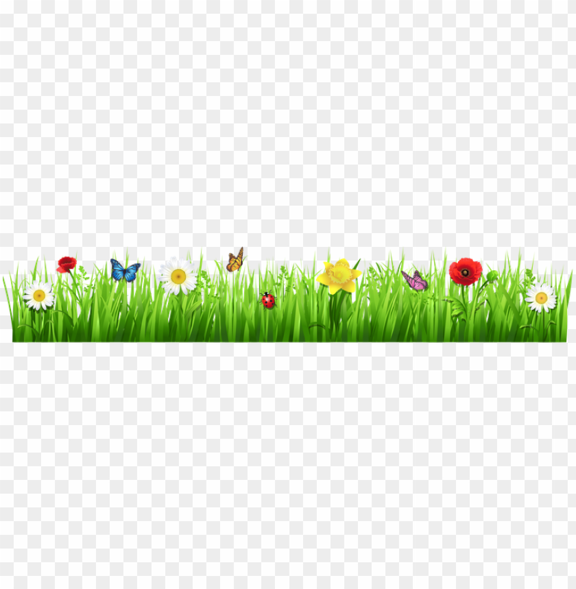 Spring Grass With Flowers Spring Flowers Clip Art Free Grass With Flower PNG Image With Transparent Background@toppng.com