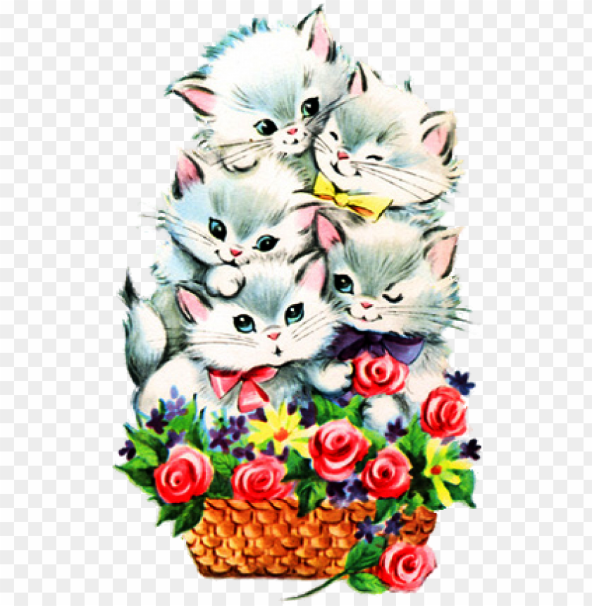 spring, summer and mother's day graphics - cat, mother day