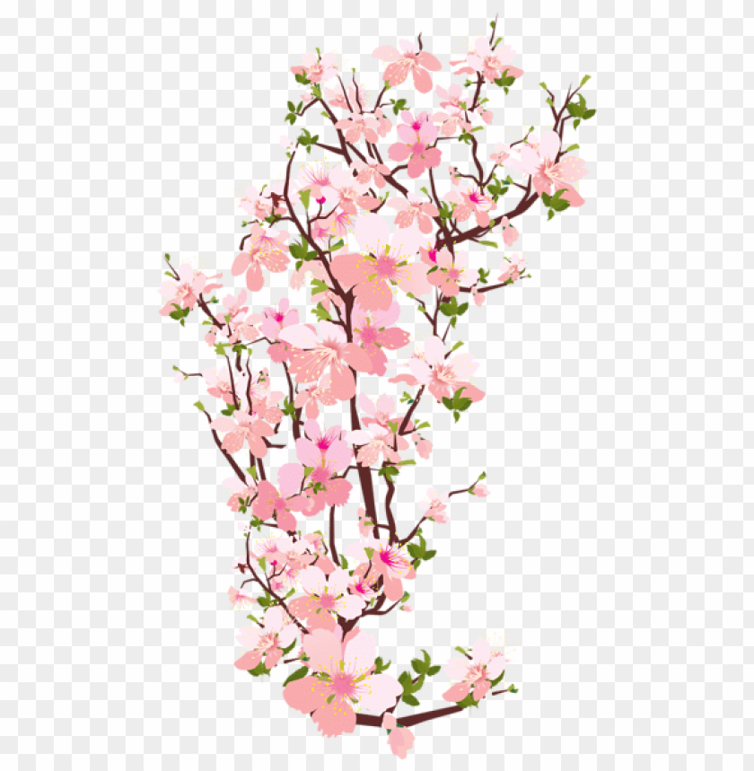 PNG image of spring tree branch transparent with a clear background - Image ID 47162