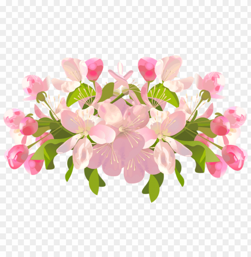 PNG image of spring tree flowers transparent with a clear background - Image ID 47168