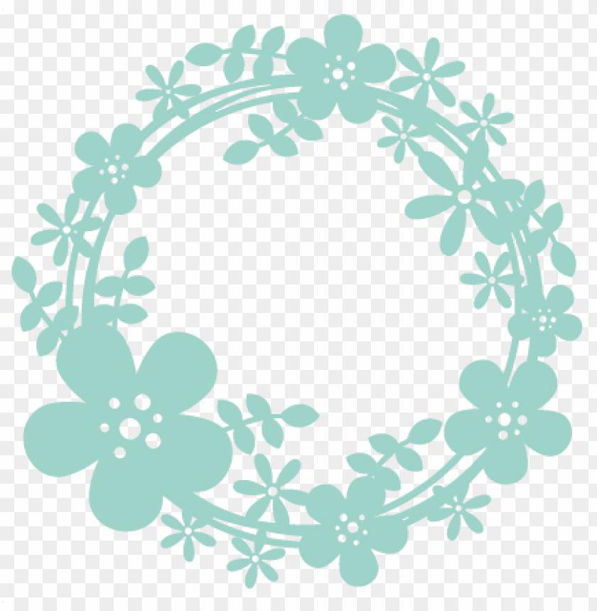 free PNG spring wreath sbook cut file cute clipart files for - flower wreath free sv PNG image with transparent background PNG images transparent