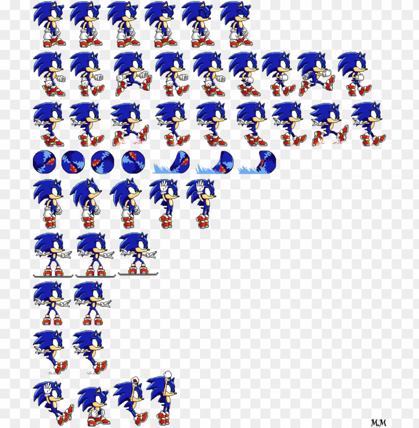 sprite sonic png clipart sonic the hedgehog sonic mania - sonic sprite sheet PNG image with transparent background@toppng.com