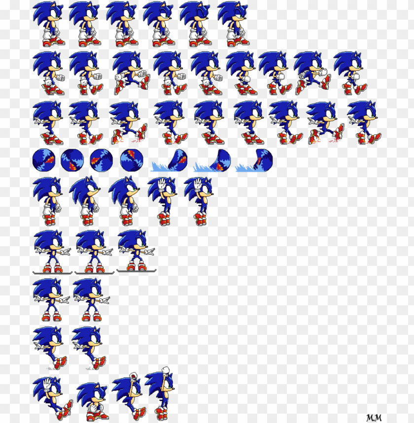 Sonic Sprite Png - Sonic The Hedgehog Sprites PNG Transparent With Clear  Background ID 165980 png - Free PNG Images