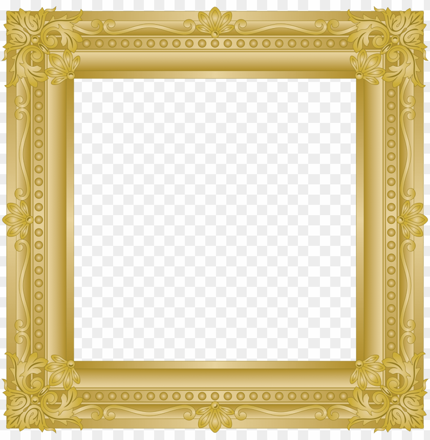 square gold frame png PNG transparent with Clear Background ID 115702