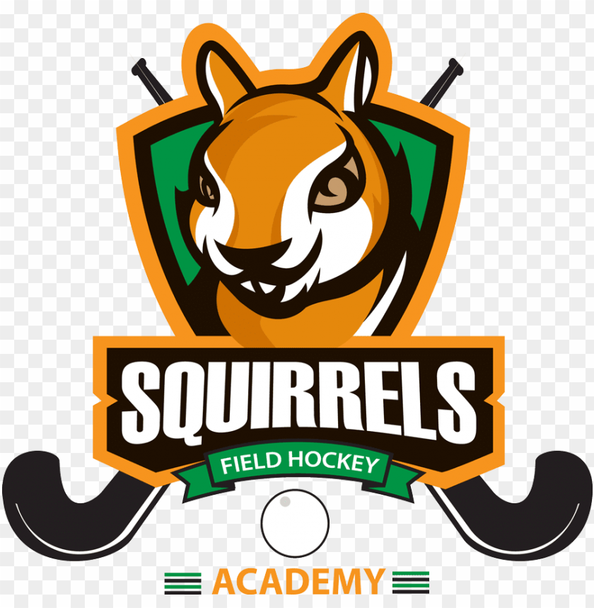 sports, field hockey, squirrels field hockey academy logo, 