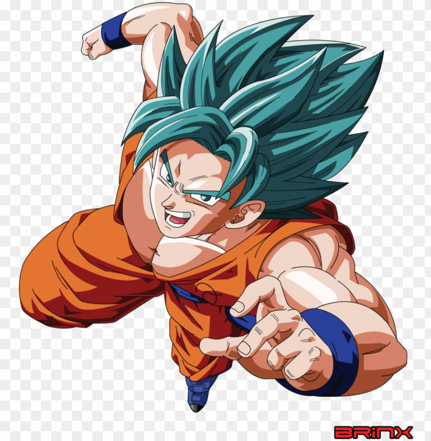 Ssgssj Goku Vector By Brinx Dragonball Dbz Goku Dragon Ball Super Vector Png Image With Transparent Background Toppng