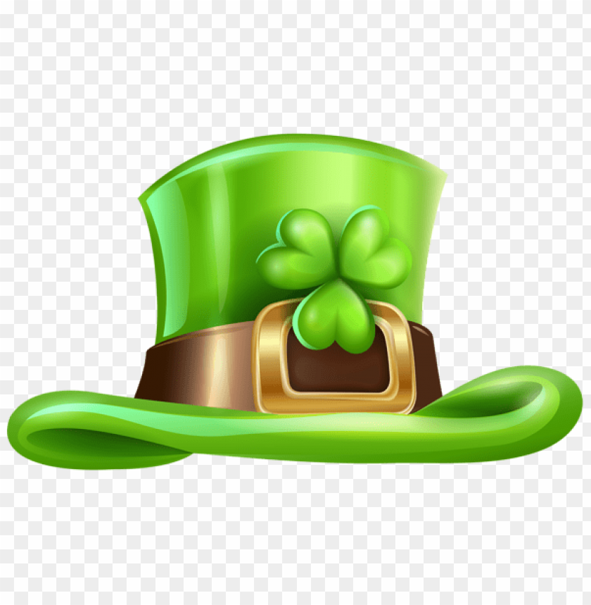 St Patricks Day Hat With Shamrock Transparent Png Images Background -  Image ID Is 42952