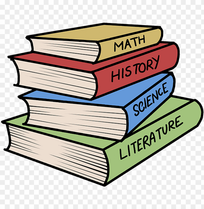 Stack Of Books Drawing Easy Png Image With Transparent Background