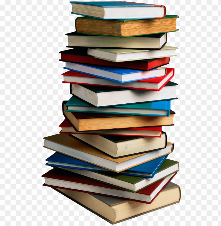 stack of books transparent PNG image with transparent background | TOPpng