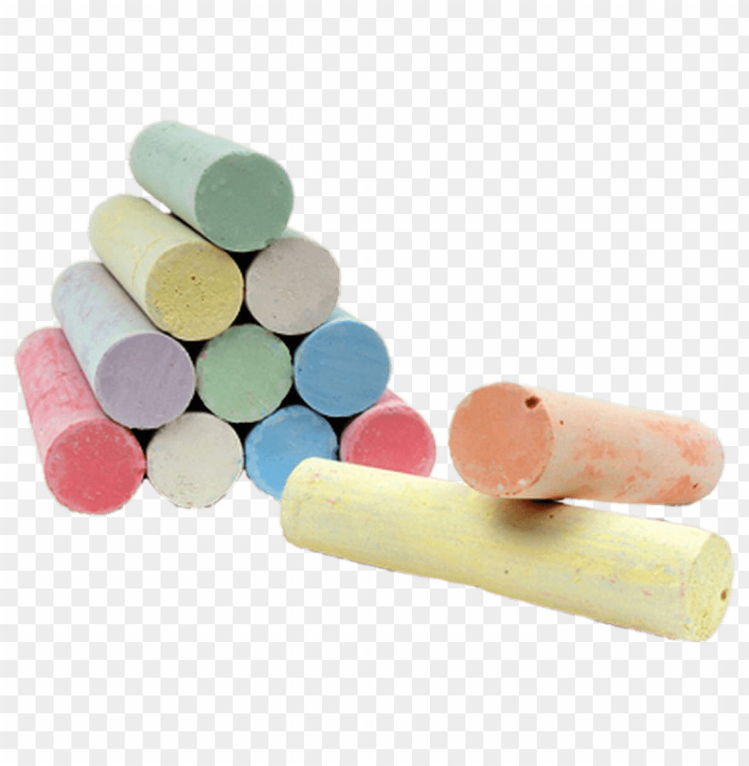 miscellaneous, chalk, stack of coloured chalk sticks, 