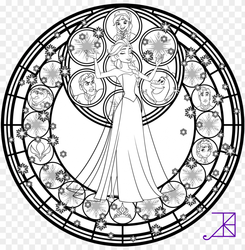 Stained Glass Coloring Pages Disney Princess Jasmine Disney Mandala Coloring Pages Png Image With Transparent Background Toppng