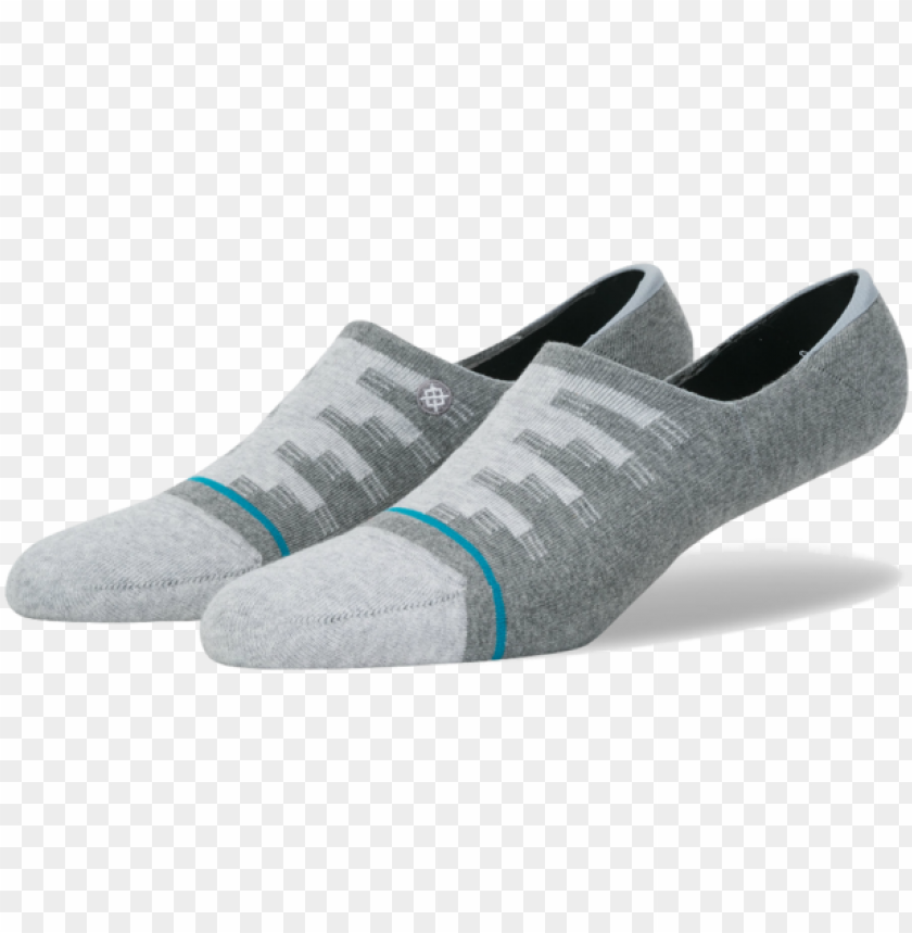 Grey Large Stance Laretto Invisible Socks 