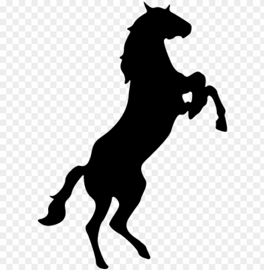 free PNG standing horse silhouette variant facing the right - standing horse silhouette PNG image with transparent background PNG images transparent