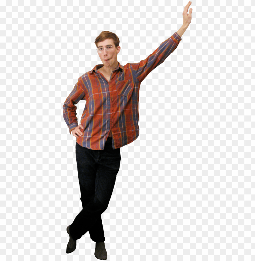 Transparent background PNG image of standing leaning - Image ID 26798