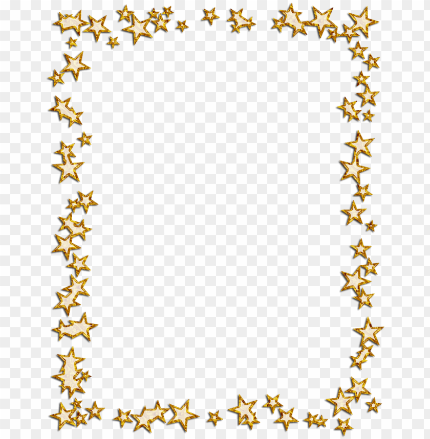 free PNG star border png - gold stars frame PNG image with transparent background PNG images transparent