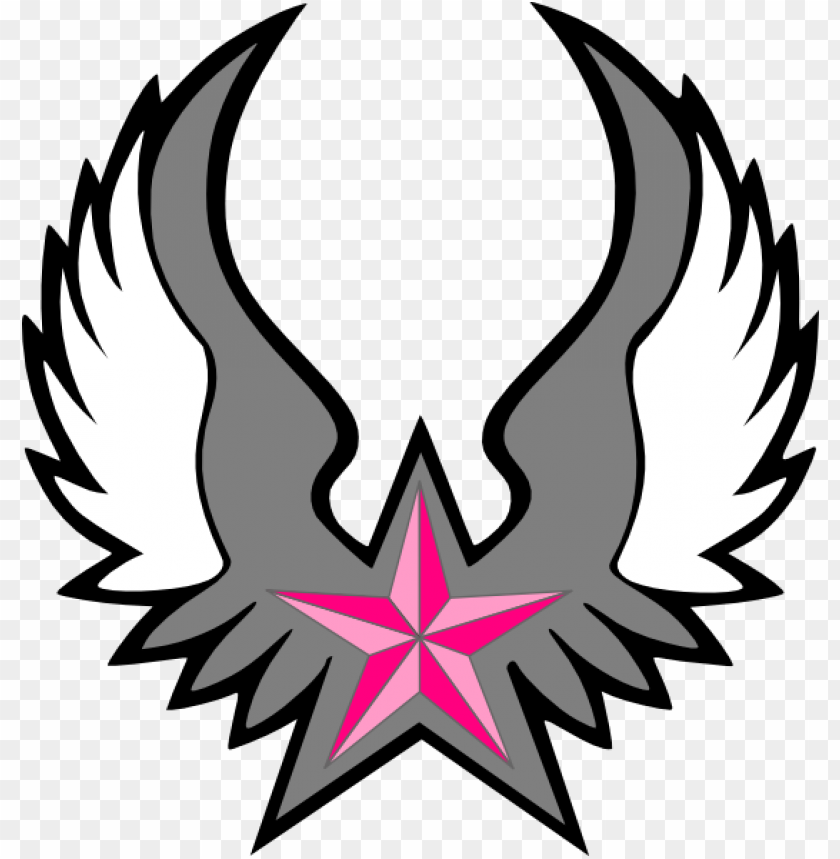 star logo with wings PNG transparent with Clear Background ID 436573