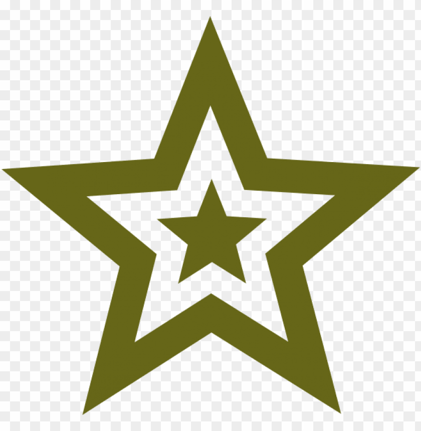 Star Military Green Clip Art At Clker - Military Clipart PNG Transparent With Clear Background ID 270073