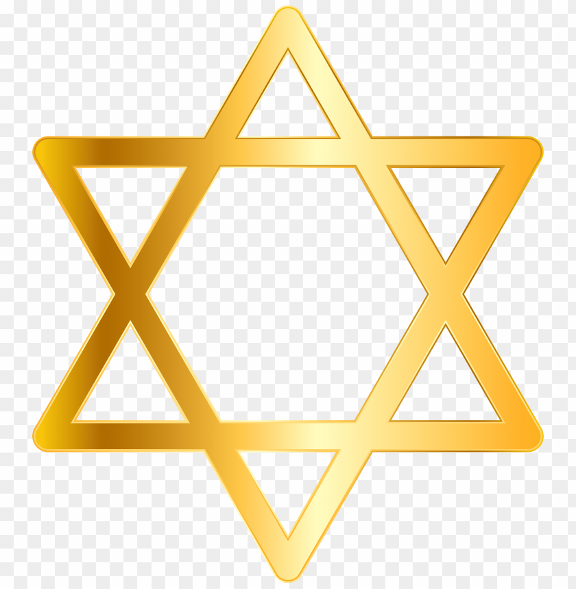 Star Of David Yellow Clipart Png Photo - 32967
