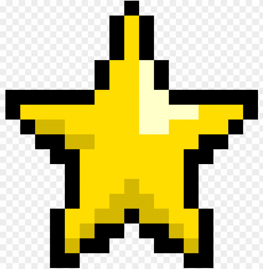 super mario pixel star
