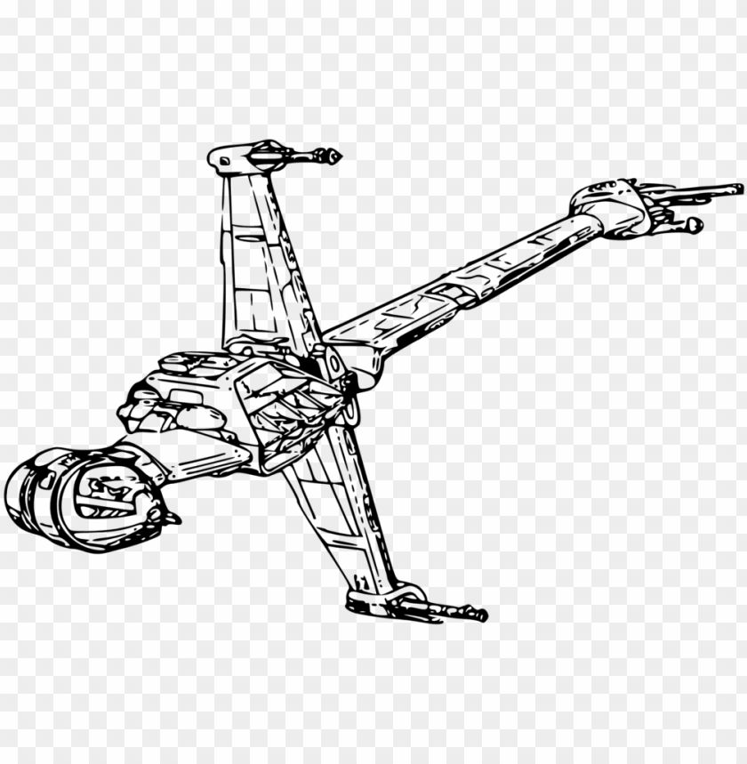 star wars ships coloring pages  star wars b wing drawi png