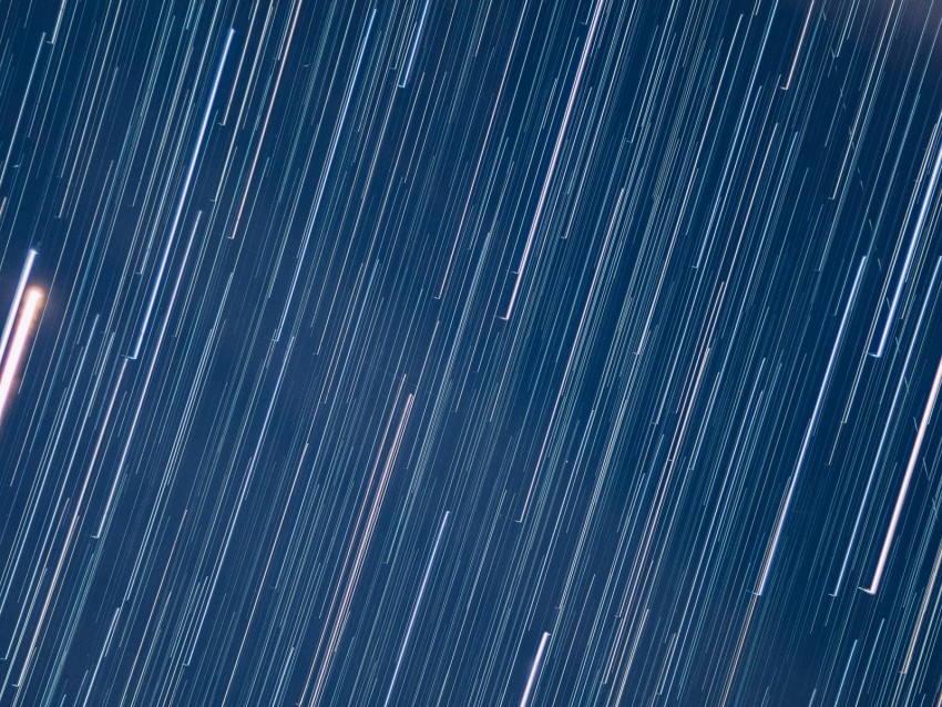 starry sky, blur, long exposure, light, motion