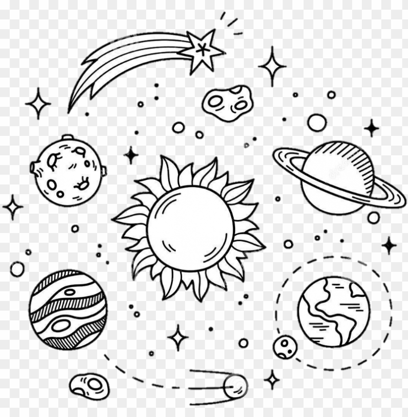 20 Easy Outer Space Drawing Ideas