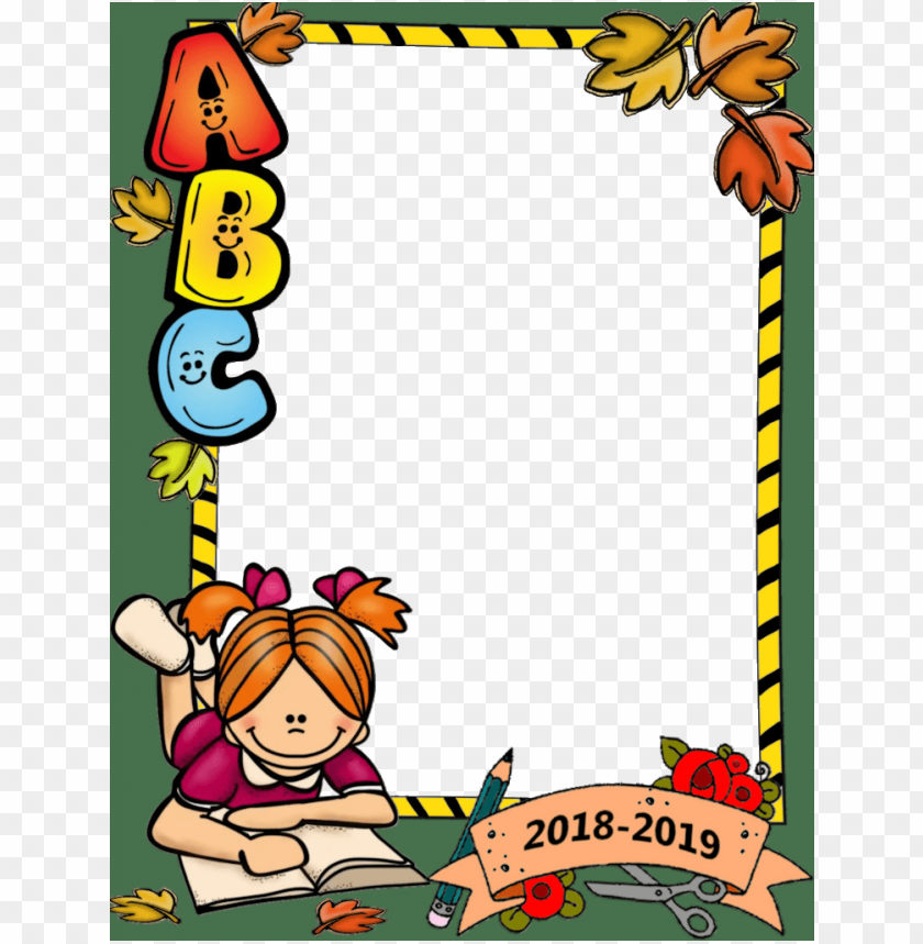 start of school border PNG image with transparent background | TOPpng