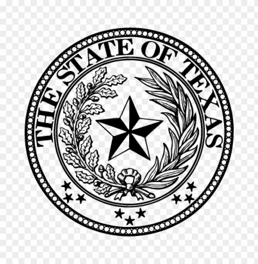  state seal of texas vector logo download free - 463890