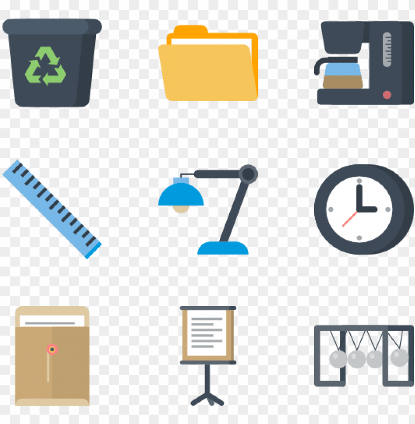 free PNG stationery and office icon set - office icon png - Free PNG Images PNG images transparent