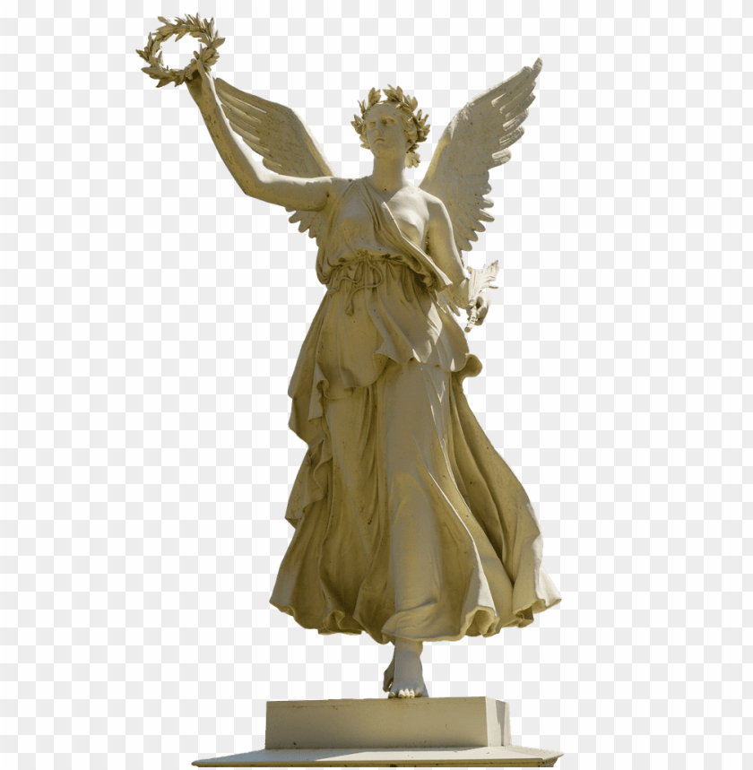 miscellaneous, art, statue woman holding crown, 