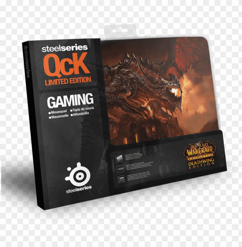 steelseries qck deathwing edition world of warcraft cataclysm PNG transparent with Clear Background ID 392443