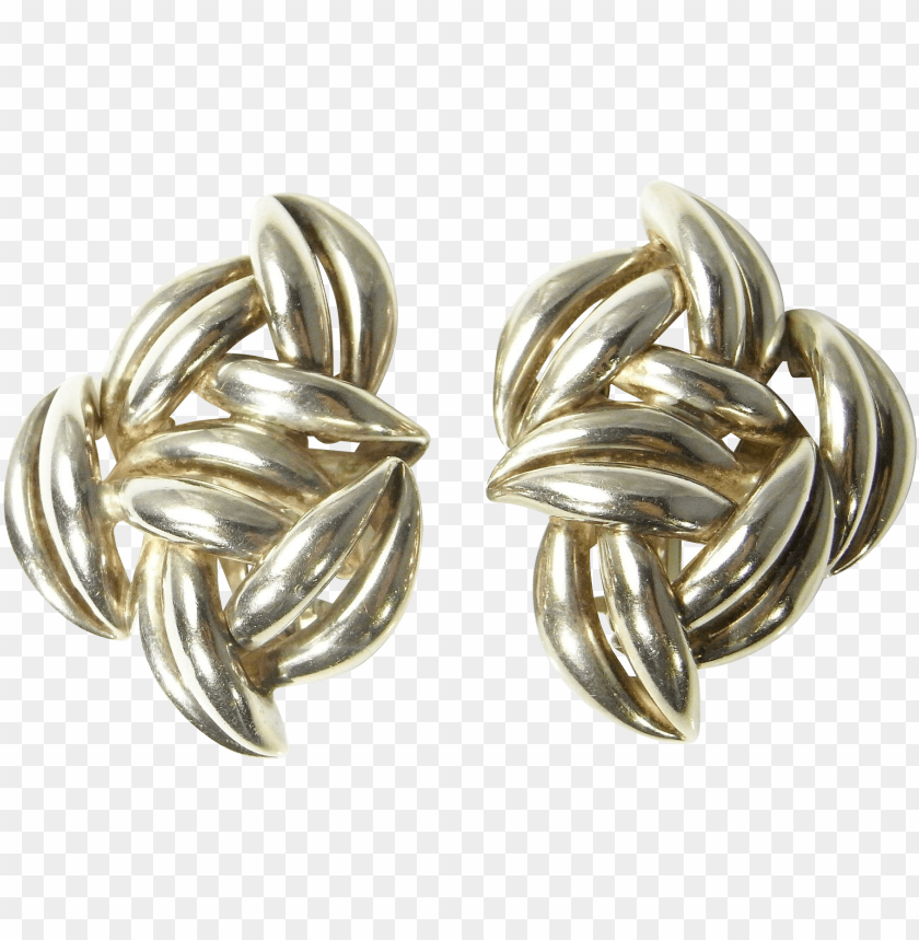 sterling silver clip on earrings PNG image with transparent background@toppng.com